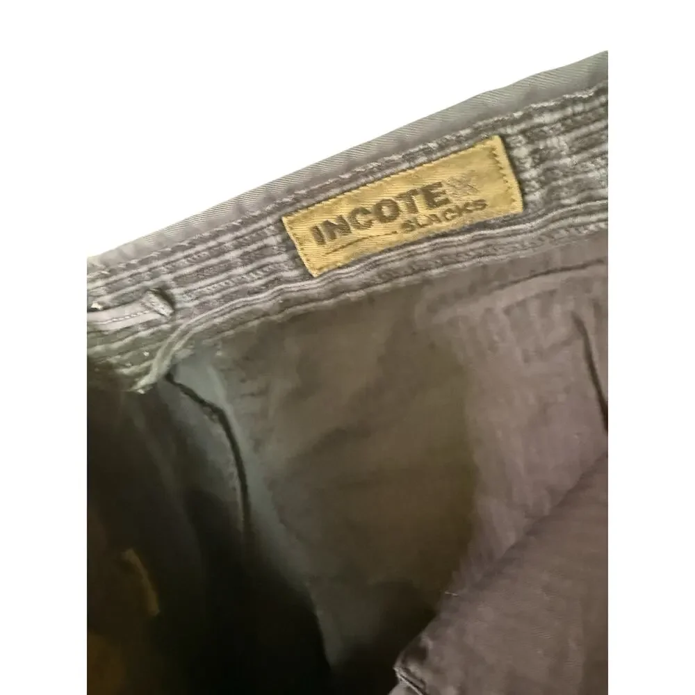 Incotex Navy Straight Leg Pants 36W